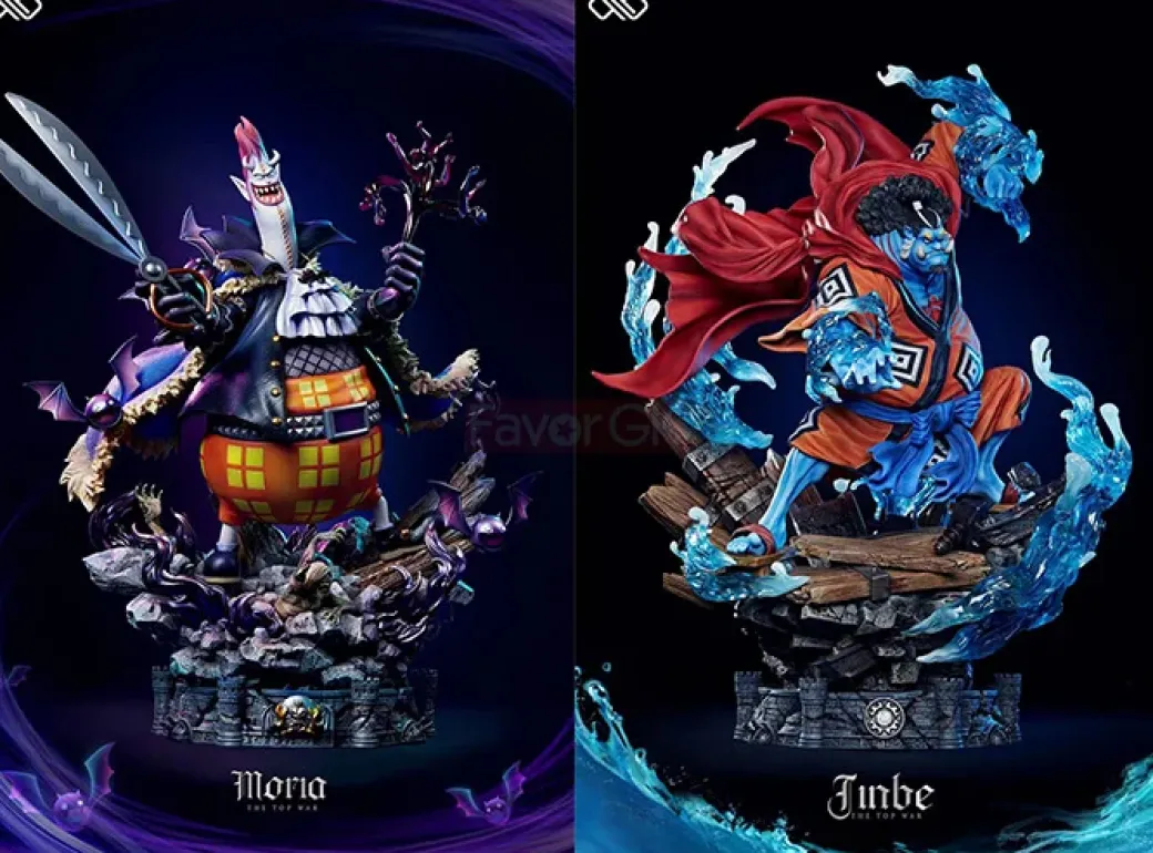Marineford Arc Series Gecko Moria & Jinbe - ONE PIECE Resin Statue - Unlimited Studios