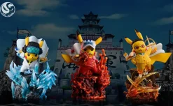 Marines Admirals Akainu & Kizaru & Kuzan Cosplay Pikachu - ONE PIECE Pokemon Resin Statue - ST Studio