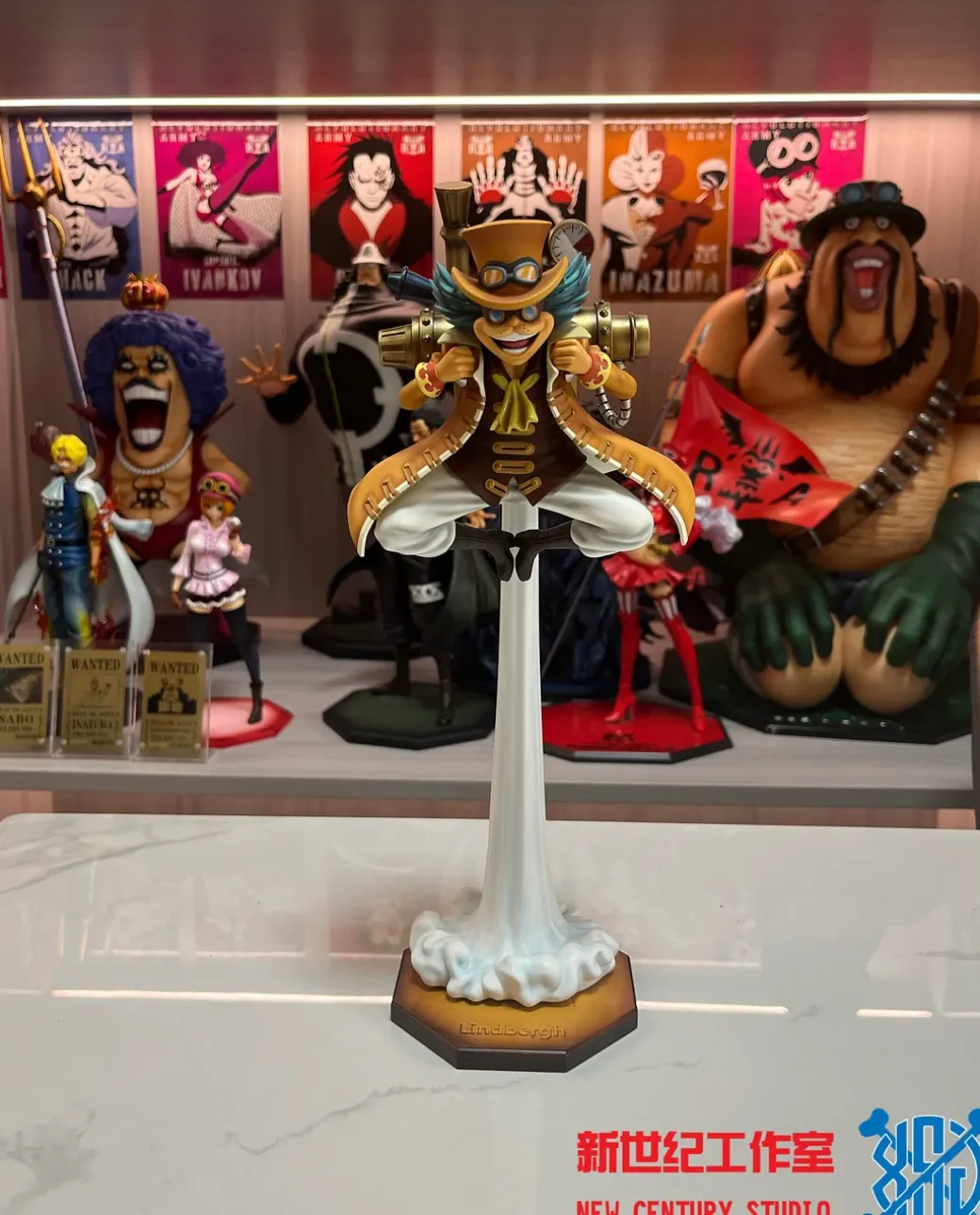 Marines Ryokugyu & Revolutionary Army Lindbergh & Revolutionary Army Hack - ONE PIECE Resin Statue - XinShiJi Studio
