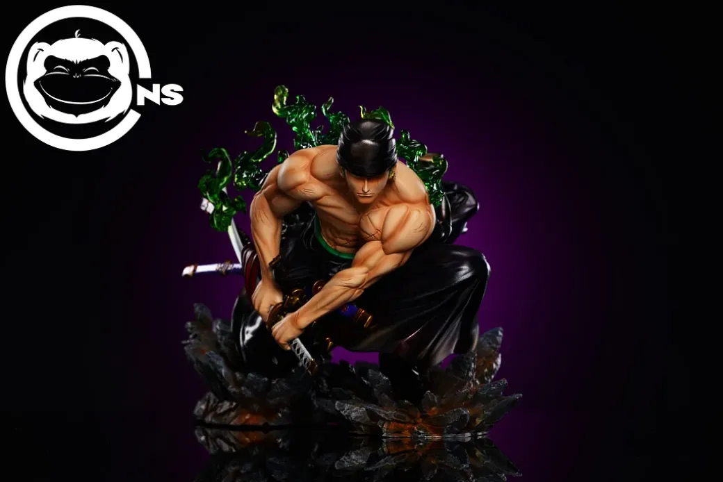 MAX Scale Shishi Sonson Roronoa Zoro & Tiger - ONE PIECE Resin Statue - CNS Studios