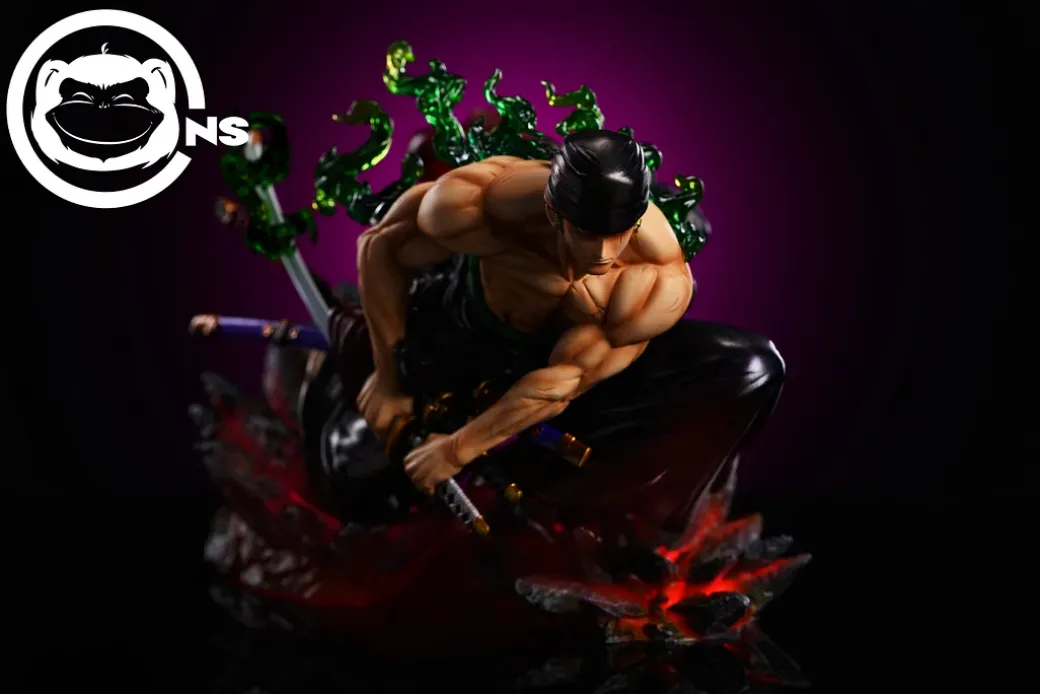 MAX Scale Shishi Sonson Roronoa Zoro & Tiger - ONE PIECE Resin Statue - CNS Studios