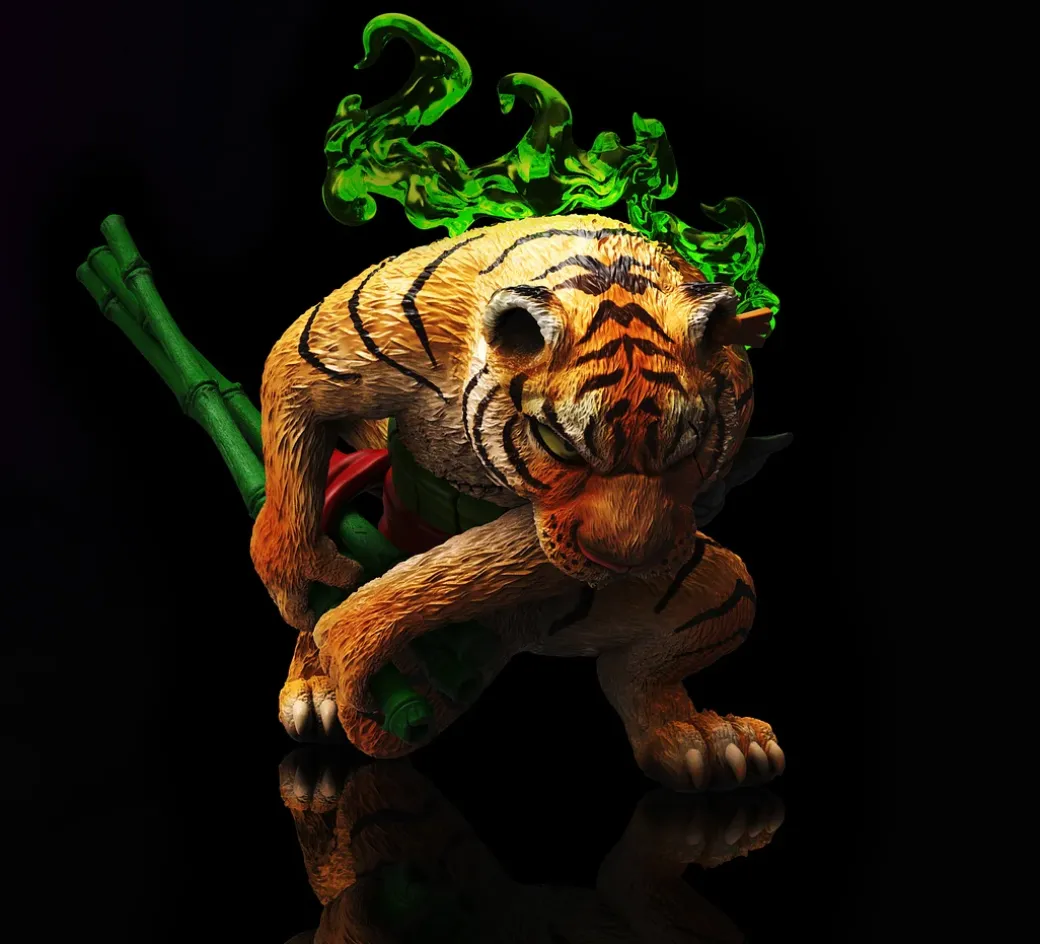 MAX Scale Shishi Sonson Roronoa Zoro & Tiger - ONE PIECE Resin Statue - CNS Studios