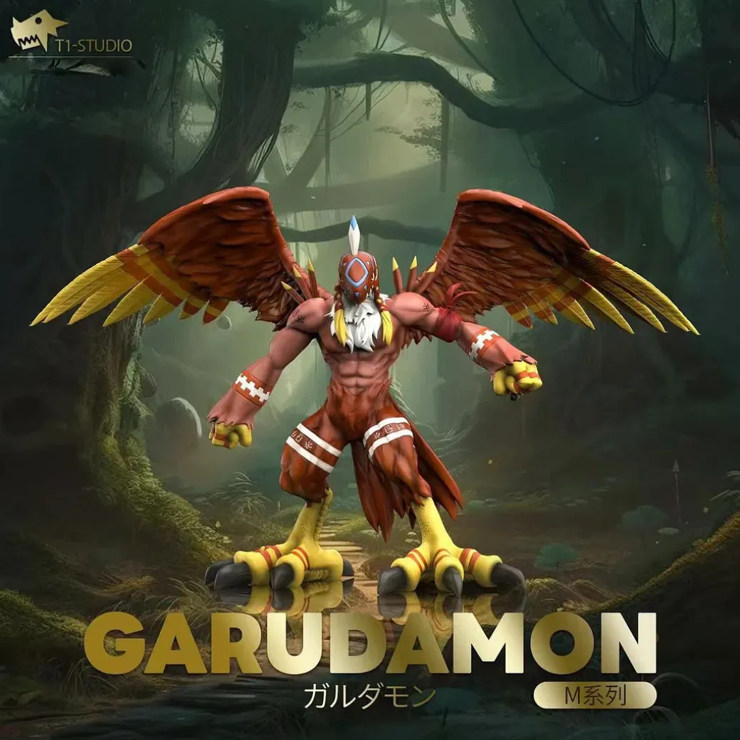 Medium Series 002 Garudamon - Digimon Resin Statue - T1 Studio