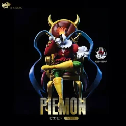Medium Series Sitting Piedmon & Tonosama Gekomon - Digimon Resin Statue - T1 Studio