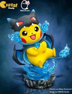 Mega Charizard X & Y Cosplay Pikachu - Pokemon Resin Statue - CHEESE Studio