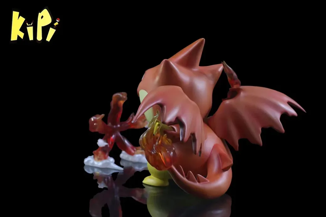 Mega Charizard Y Cosplay Pikachu - Pokemon Statue - Kipi Studio