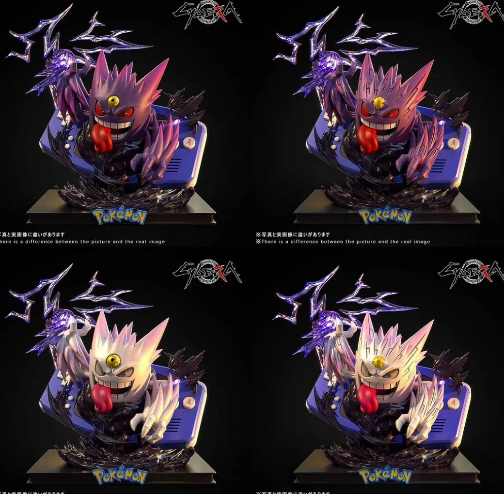 Mega Gengar with LED - Pokemon Resin Statue - Cybera-Studios