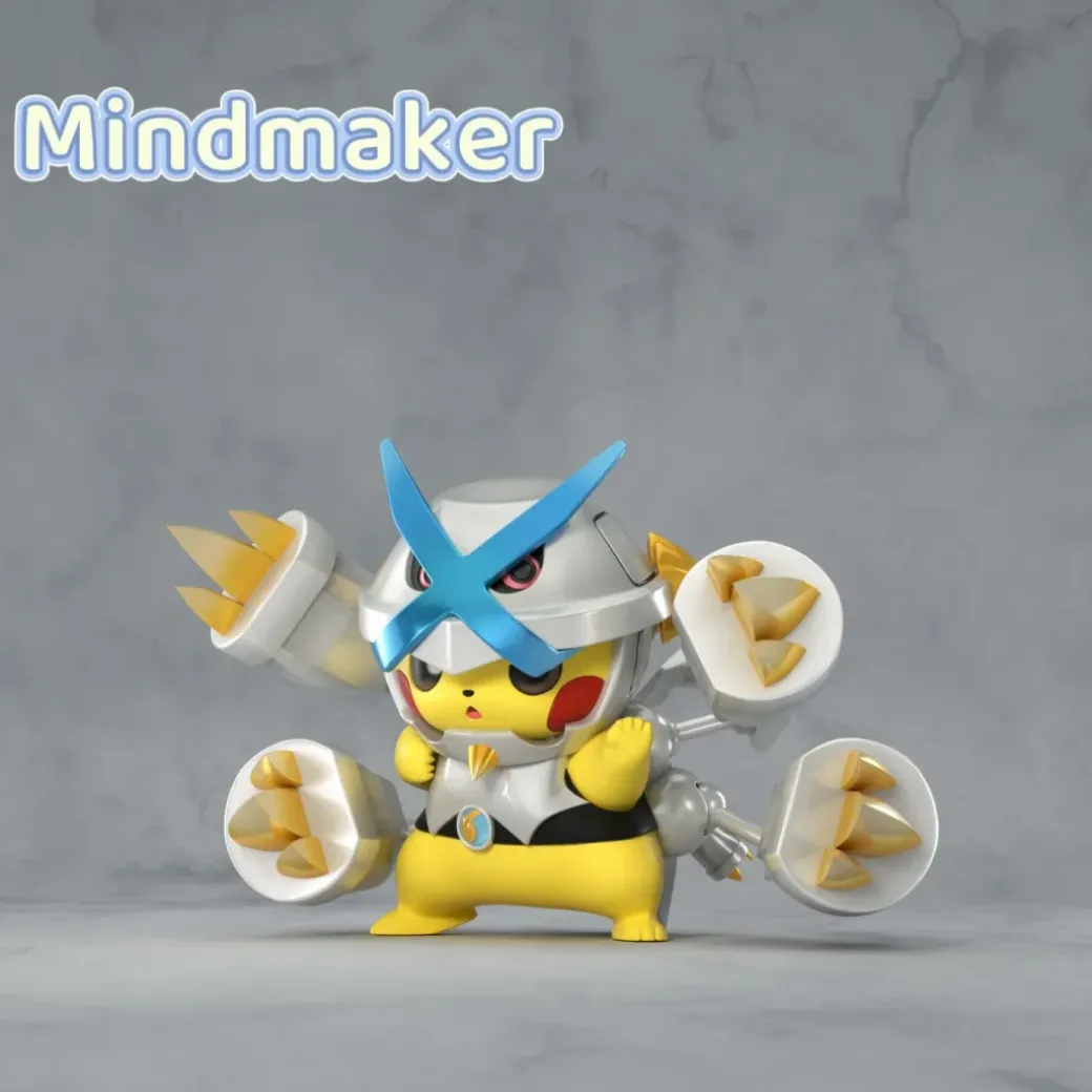 Mega Metagross Cosplay Pikachu - Pokemon Resin Statue - MindMaker Studio