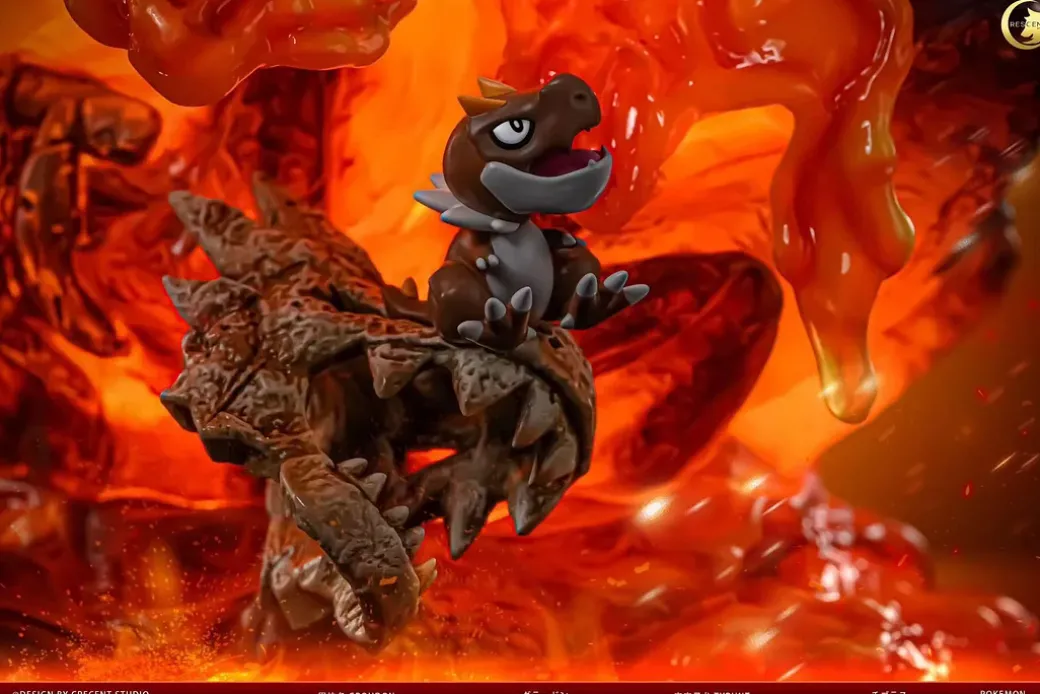 Mega Primal Groudon with LED - Pokemon Resin Statue - Crescent-Studios
