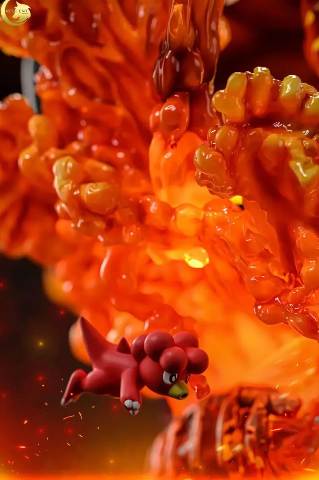 Mega Primal Groudon with LED - Pokemon Resin Statue - Crescent-Studios