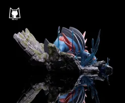 Mega Swampert & Swampert Pokeball & Mudkip Pokeball - Pokemon Resin Statue - MiKo Studio