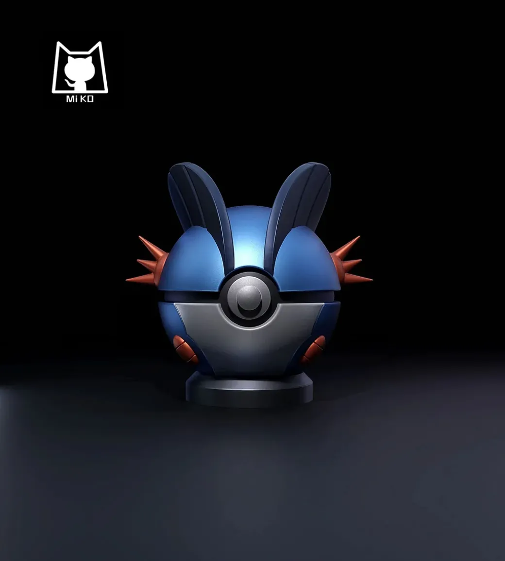 Mega Swampert & Swampert Pokeball & Mudkip Pokeball - Pokemon Resin Statue - MiKo Studio