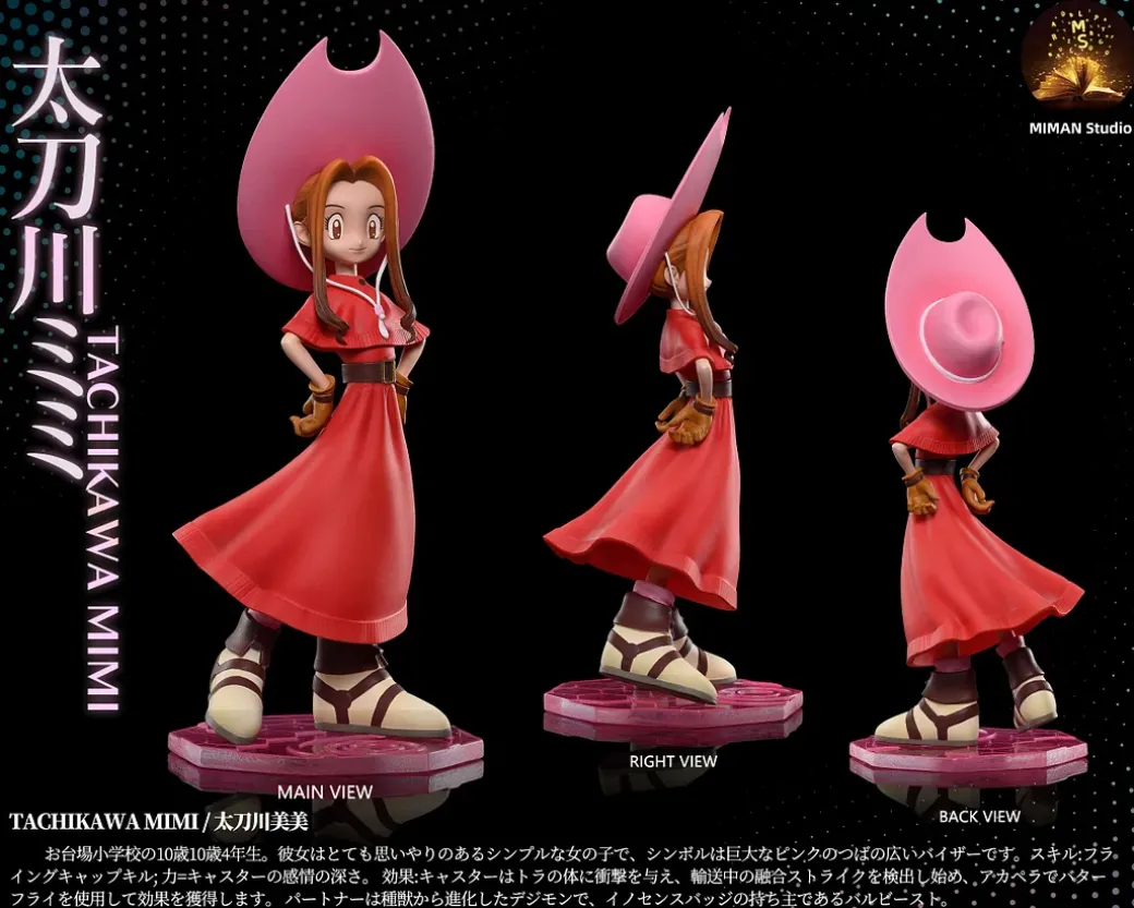 Megahouse Scale Mimi Tachikawa & Palmon- Digimon Resin Statue - MIMAN Studios