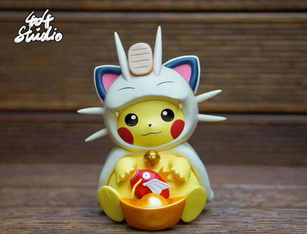 Meowth Cosplay Pikachu - Pokemon Resin Statue - 404 Studios