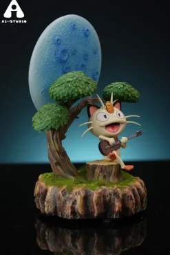 Meowth with LED & Sound - Pokemon Resin Statue - Ai_Studio