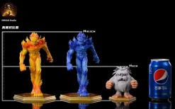Meramon, Blue Meramon & Mojyamon - Digimon Resin Statue - MIMAN Studios