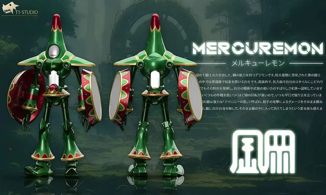Mercuremon - Digimon Resin Statue - T1 Studio