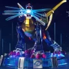 Metal Garurumon with LED - Digimon Resin Statue - Moon Goddess Studios