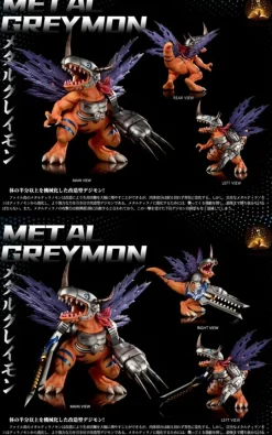 Metal Greymon - Digimon Resin Statue - MIMAN Studios