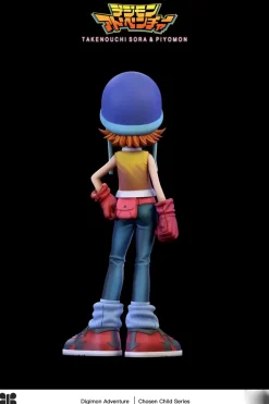MH & 1/6 Scale Sora Takenouchi & Biyomon - Digimon Resin Statue - Butterfly Studio