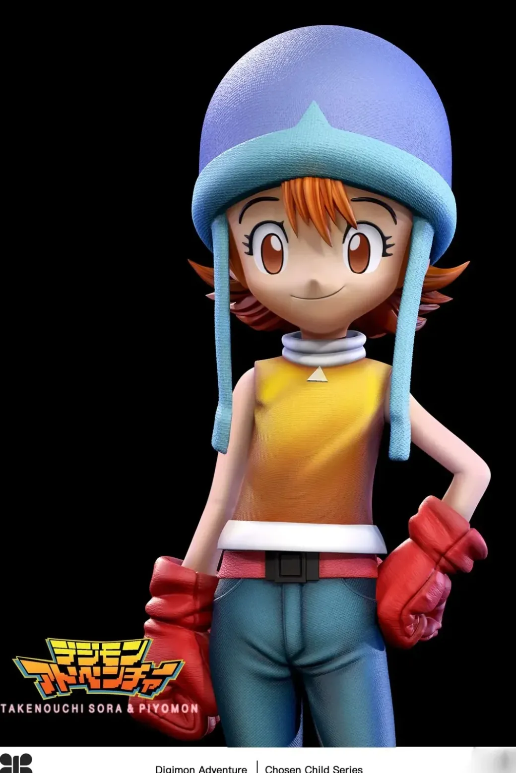 MH & 1/6 Scale Sora Takenouchi & Biyomon - Digimon Resin Statue - Butterfly Studio