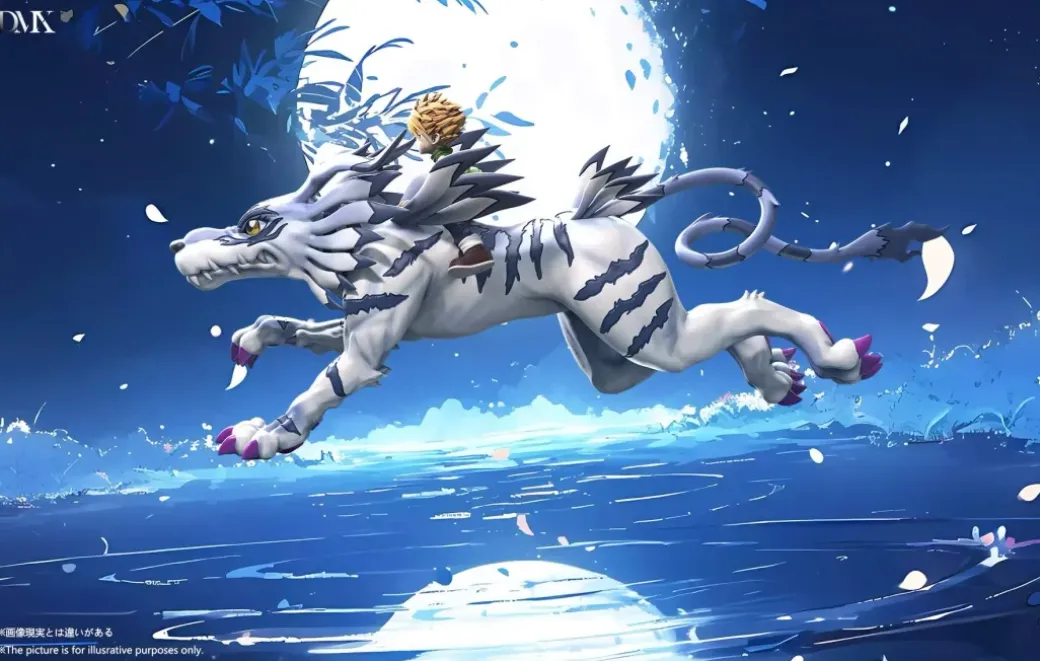 MH Scale Garurumon & Matt Ishida - Digimon Resin Statue - DMX Studios
