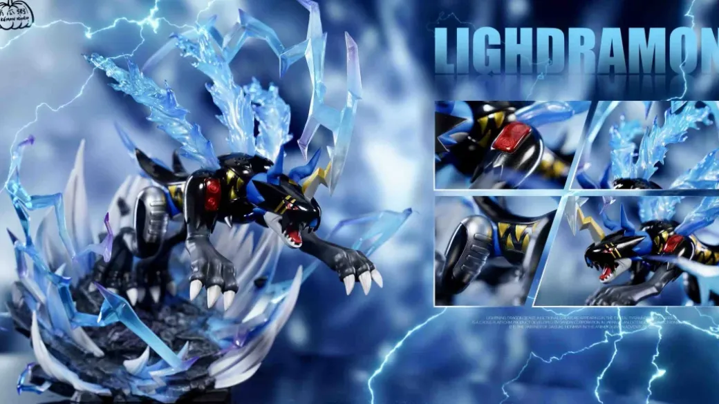 MH Scale Lighdramon - Digimon Resin Statue - Pokemon Studio