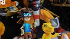 MH Scale Tai Kamiya & Agumon - Digimon Resin Statue - JinHua Studio
