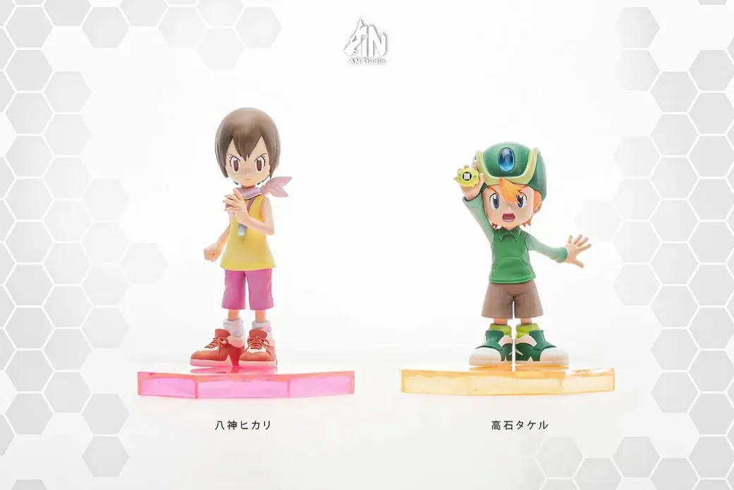 MH Scale Takeru Takaishi & Kari Kamiya - Digimon Resin Statue - An-Studios
