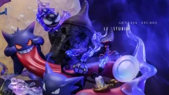 Midnight Time of Gengar Family with LED - Pokemon Resin Statue - LY Studios