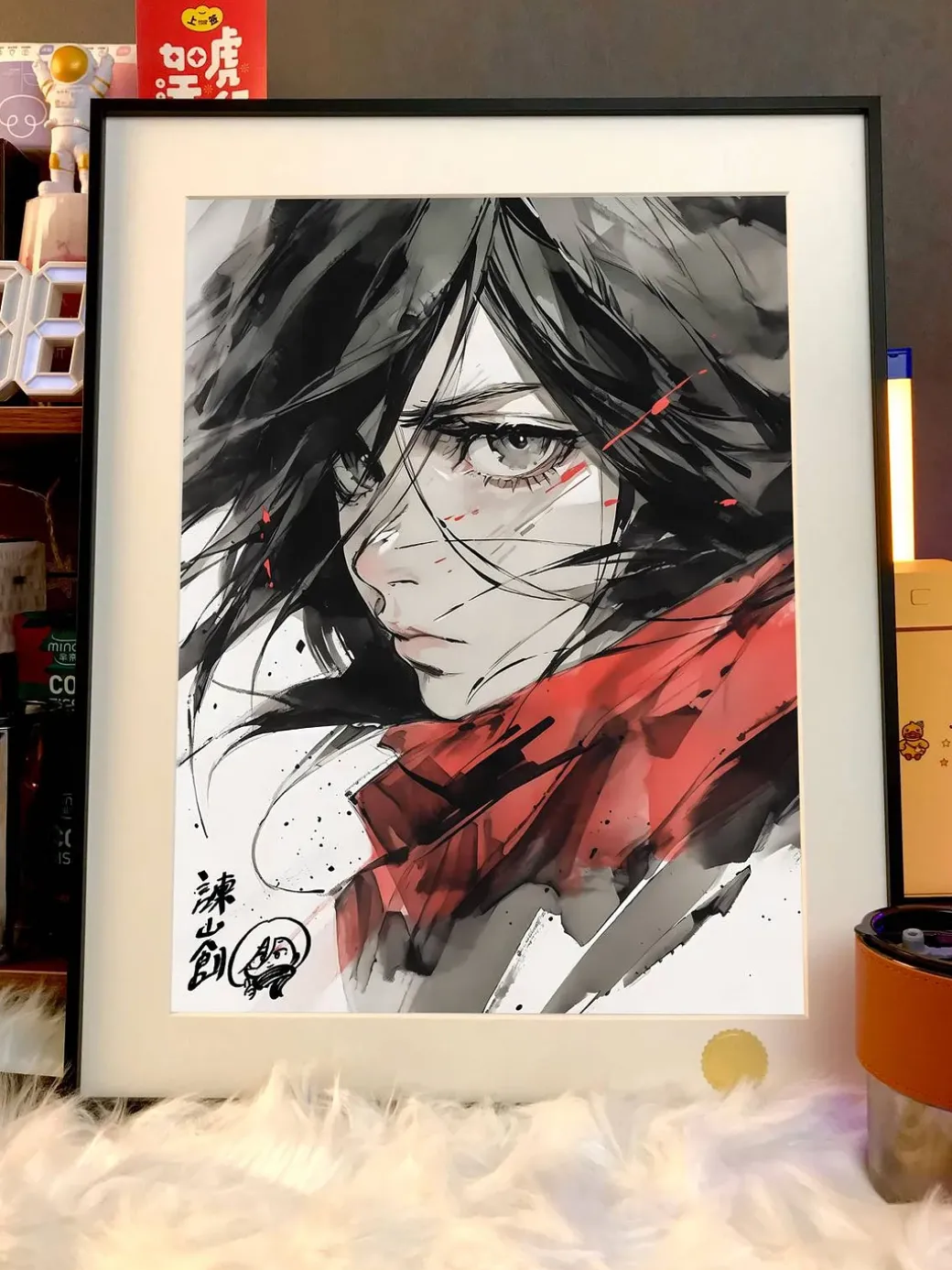 Mikasa Ackerman Decorative Painting - Attack On Titan - Xingkong Studio