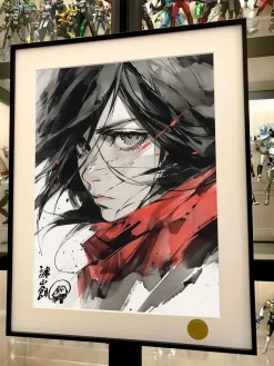 Mikasa Ackerman Decorative Painting - Attack On Titan - Xingkong Studio
