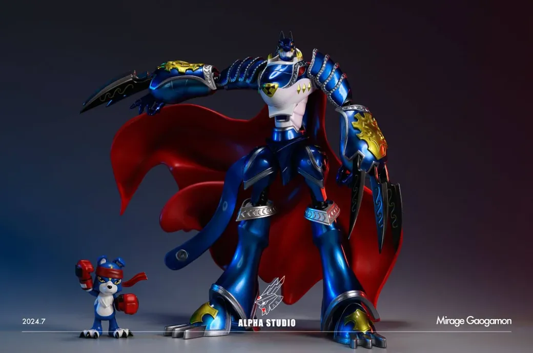 MirageGaogamon & Gaomon - Digimon Resin Statue - Alpha Studio