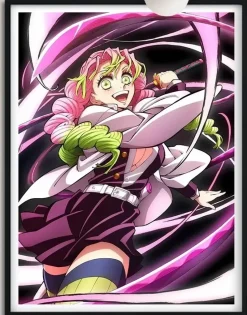 Mitsuri Kanroji & Muichiro Tokito Decorative Painting & Fridge Magnet - Demon Slayer: Kimetsu No Yaiba - BLK Studio