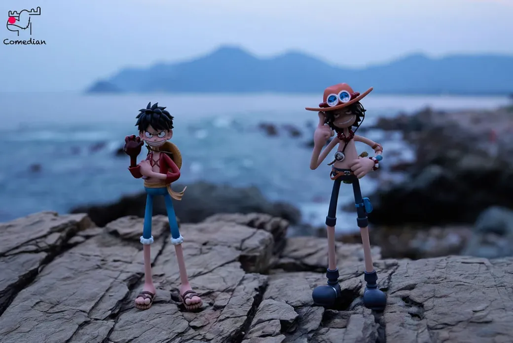 Monkey D. Luffy & Portgas D. Ace - ONE PIECE Resin Statue - Comedian Studio