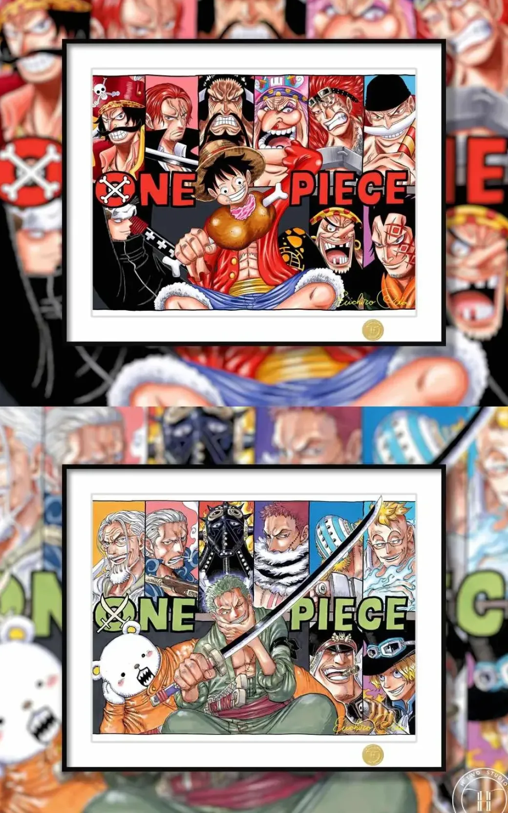 Monkey D. Luffy & Roronoa Zoro Decorative Painting - ONE PIECE - H-TWO Studio