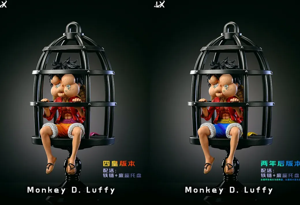 Monkey D. Luffy in Cage - ONE PIECE Resin Statue - LX-Studios