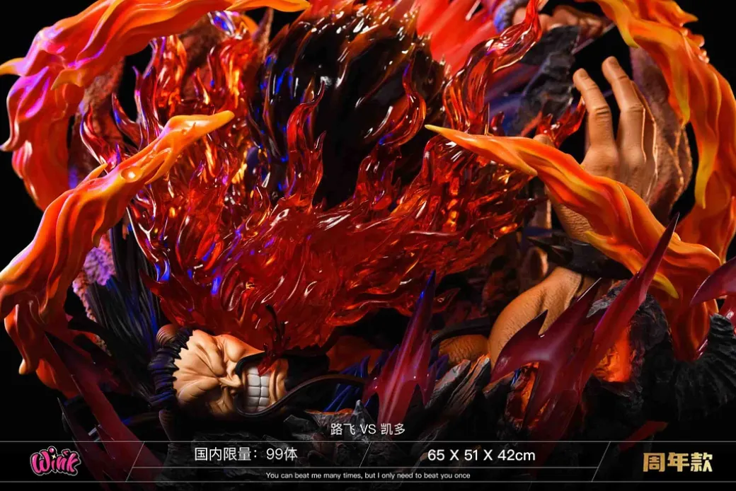 Monkey D. Luffy VS Kaido with LED - ONE PIECE Resin Statue - Wink Studio