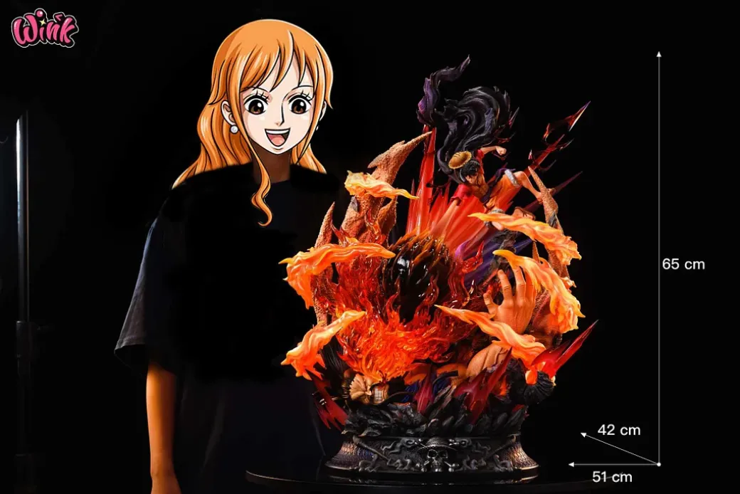 Monkey D. Luffy VS Kaido with LED - ONE PIECE Resin Statue - Wink Studio