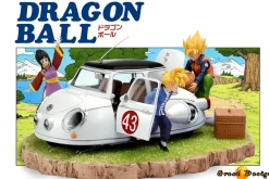 Motorcycle Series Son Goku Family with LED - Dragon Ball Resin Statue - GD Studios