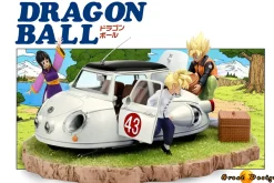 Motorcycle Series Son Goku Family with LED - Dragon Ball Resin Statue - GD Studios