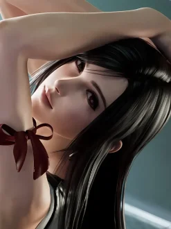 Motorcycle Tifa Lockhart Decorative Painting - (FF7) Final Fantasy VII - Xingkong Studio