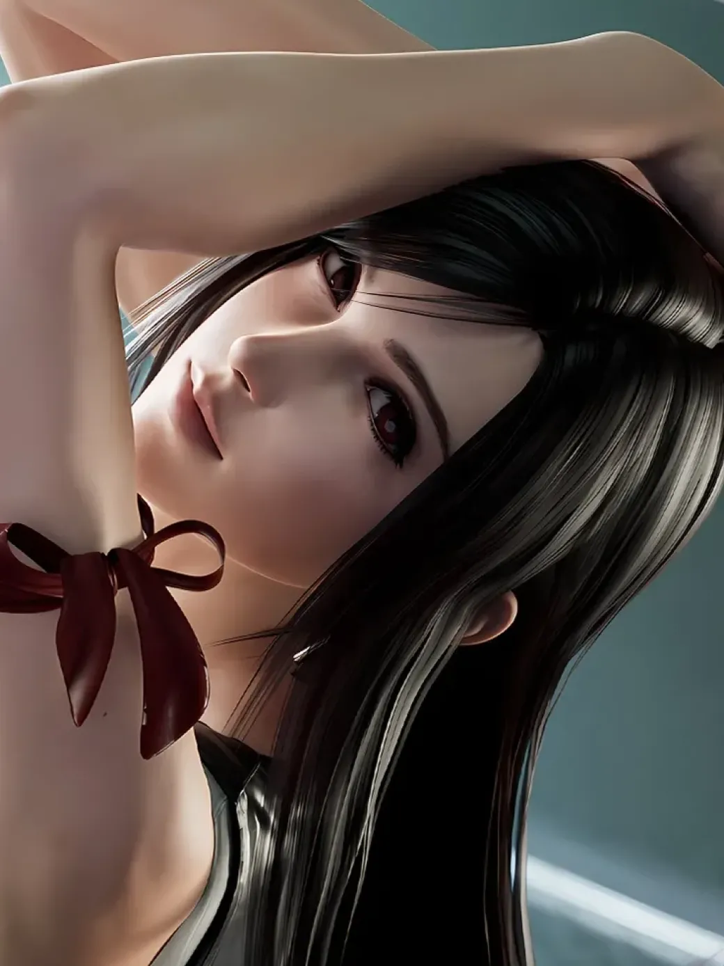 Motorcycle Tifa Lockhart Decorative Painting - (FF7) Final Fantasy VII - Xingkong Studio