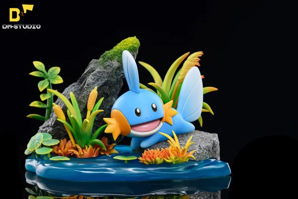 Mudkip & First Generation Squirtle – Pokemon Resin Statue – DM Studios