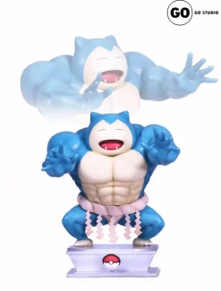 Muscle Show Series Magikarp & Snorlax - Pokemon Resin Statue - GO Studios