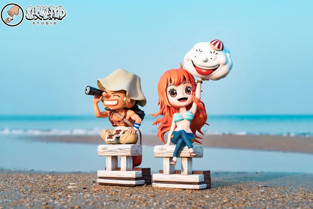 Nami & Usopp - ONE PIECE Resin Statue - ShowHand Studios