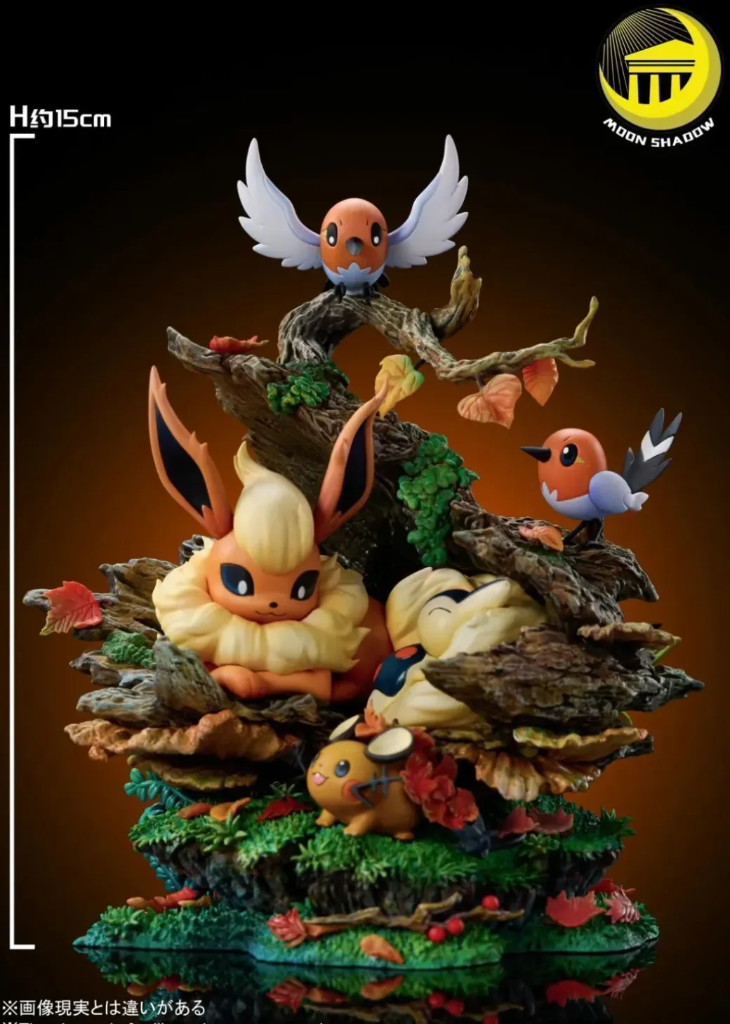 Natural Series Flareon & Cyndaquil & Dedenne & Fletchling - Pokemon Resin Statue - Moon Shadow Studios