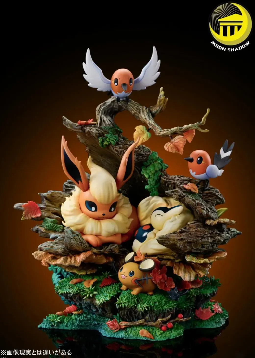 Natural Series Flareon & Cyndaquil & Dedenne & Fletchling - Pokemon Resin Statue - Moon Shadow Studios