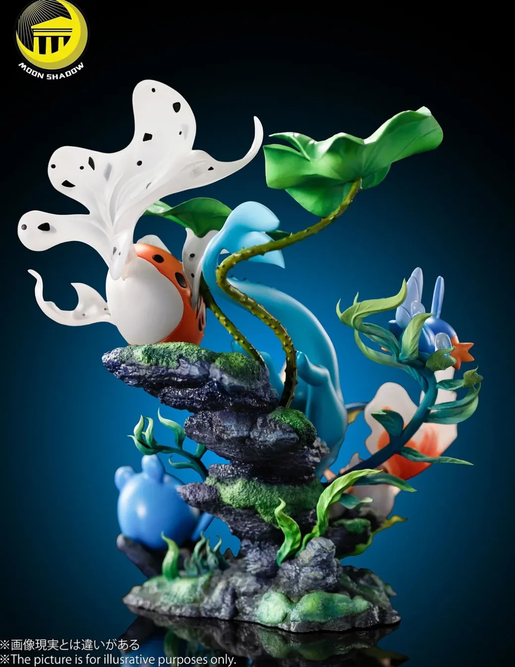 Natural Series Vaporeon & Goldeen & Seaking & Mudkip & Marill - Pokemon Resin Statue - Moon Shadow Studios
