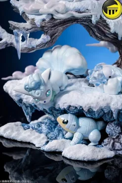 Nature Series Alola Region Ice-type Family with LED - Pokemon Resin Statue - Moon Shadow Studios